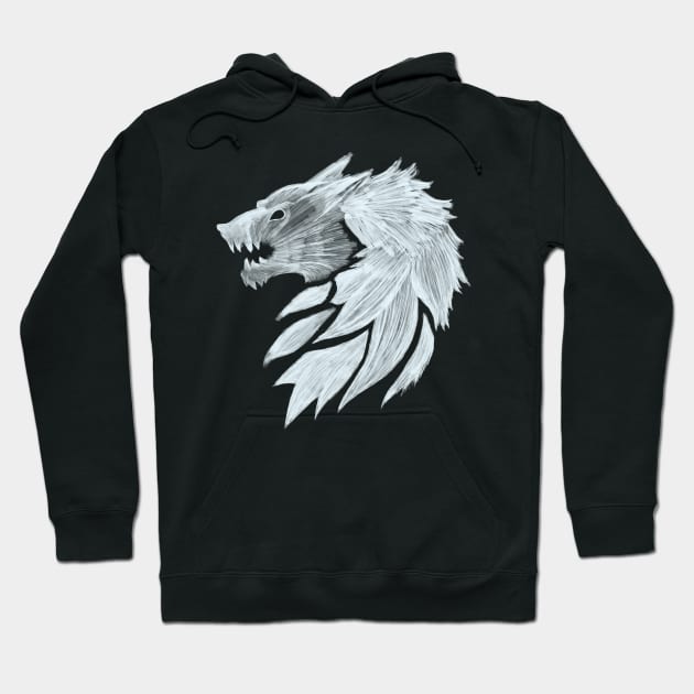 The Fenris WOLF of the old world Hoodie by DanielVind